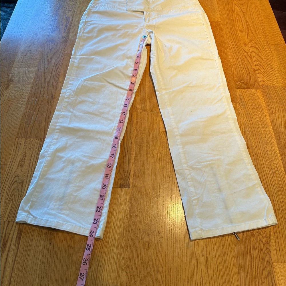 White Straight-Leg cropped pants - Picture 10 of 10